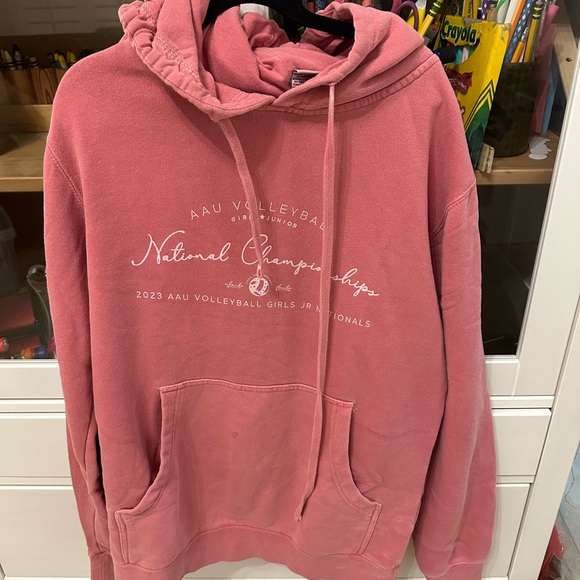 Pink Hoodie Sweater - Picture 1 of 4